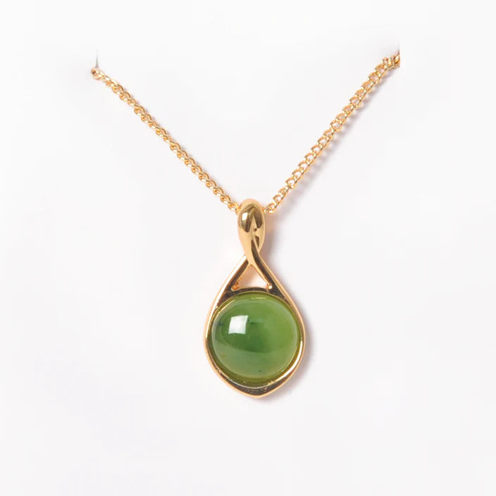 Jade Necklace - 'Small Twist'