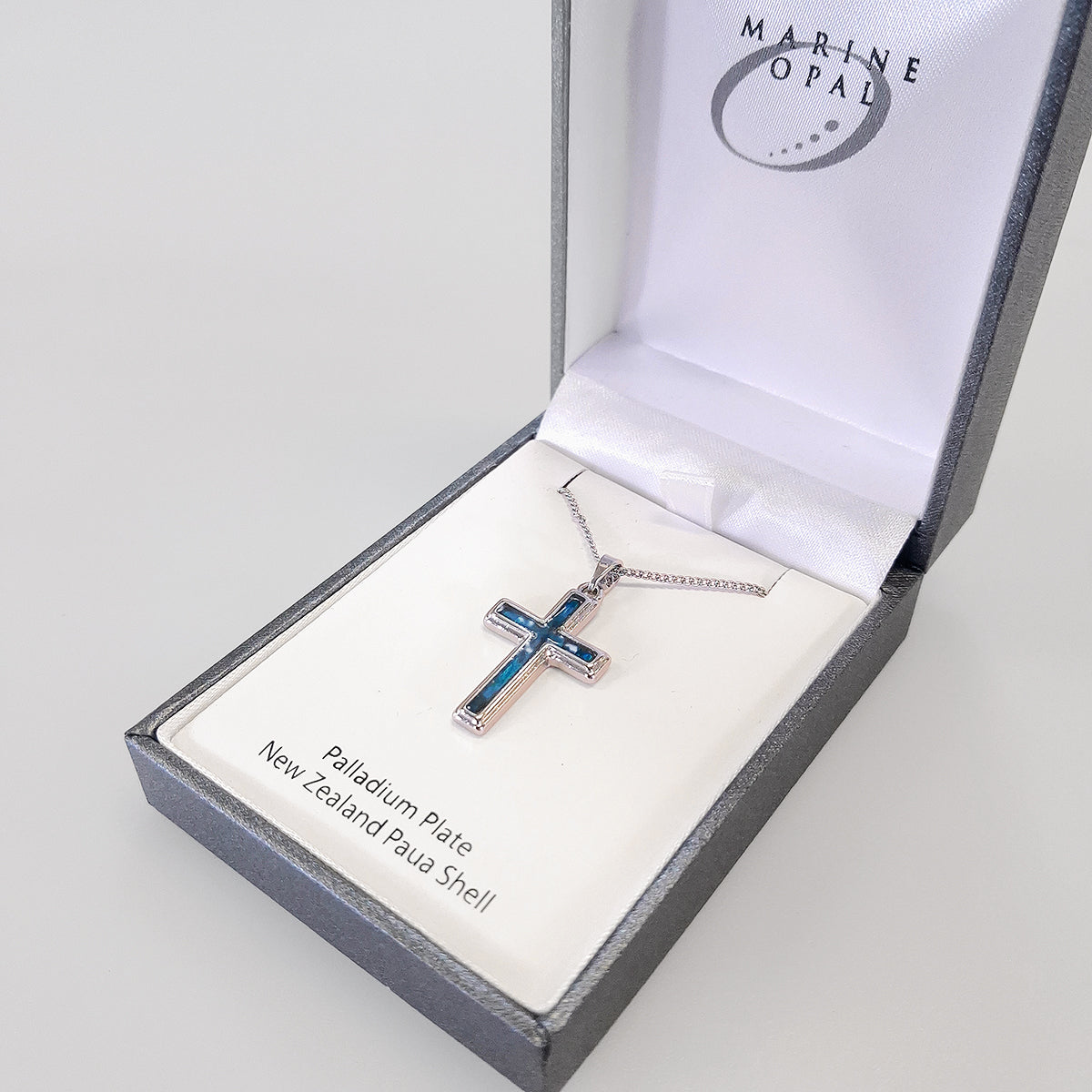 Paua Necklace - 'Cross'