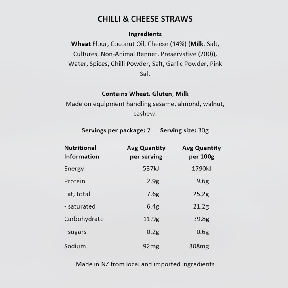 Chilli & Cheese Straws