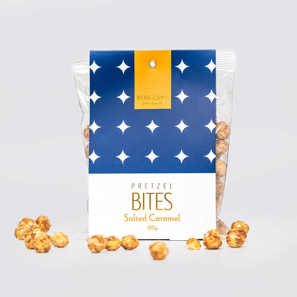 Salted Caramel Pretzel Bites
