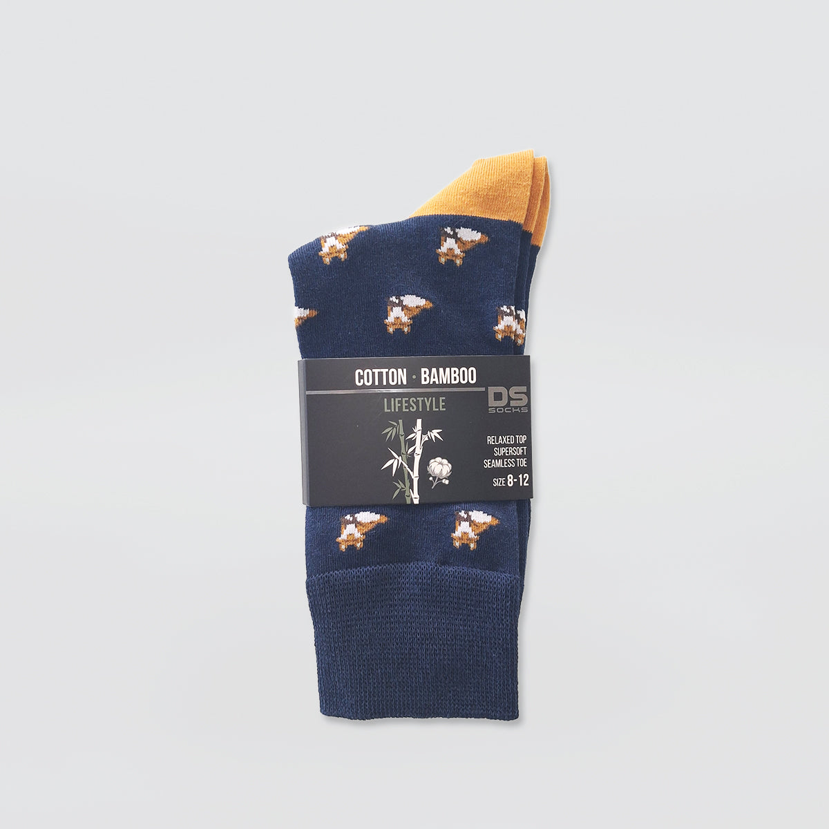 DS Bamboo Cotton Crew 'Foxes' Socks