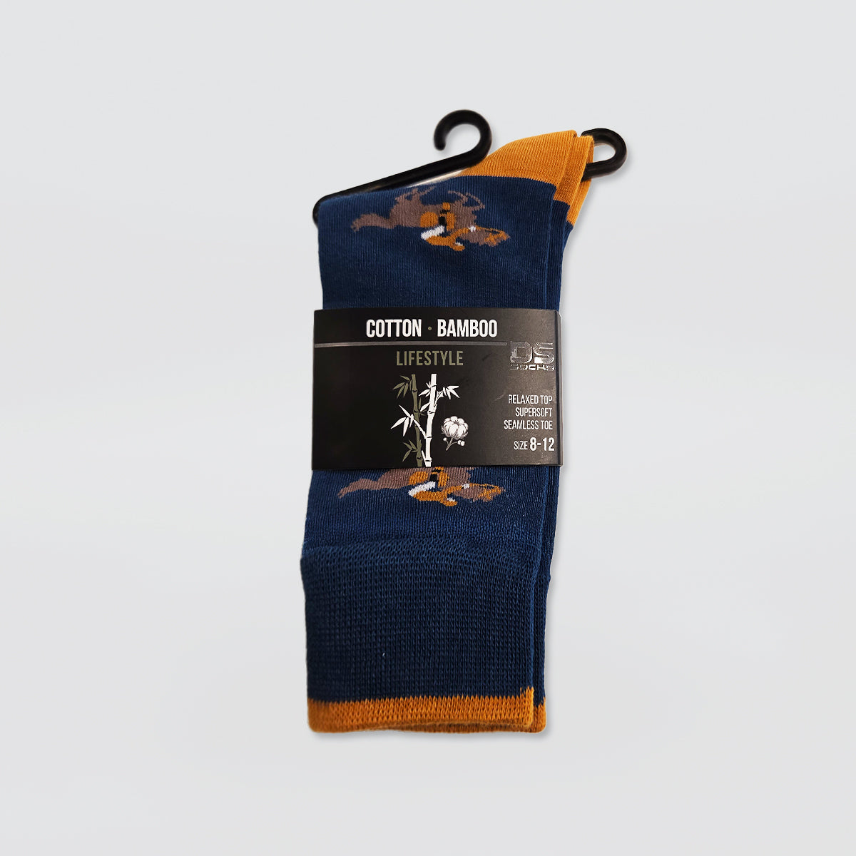 DS Bamboo Cotton Crew 'Horses' Socks