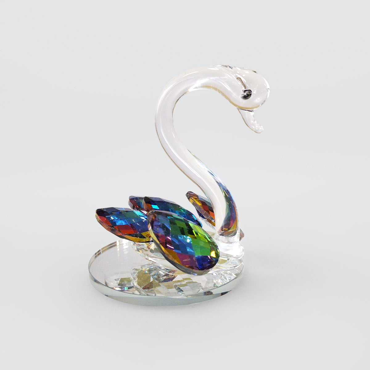 Irredecent Crystal Winged Swan