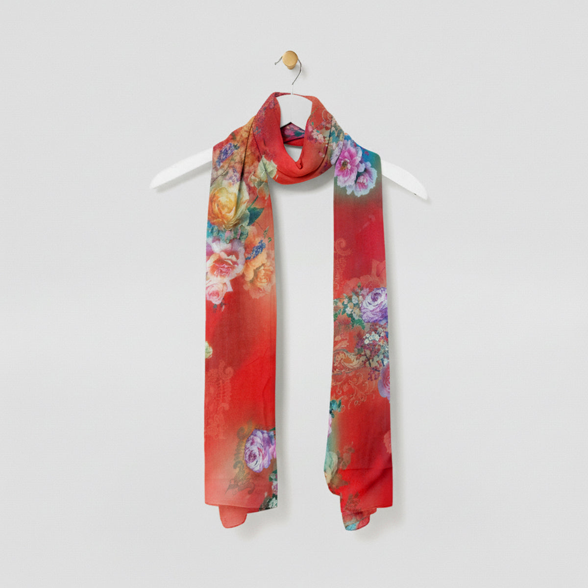 Floral Bunched Scarves