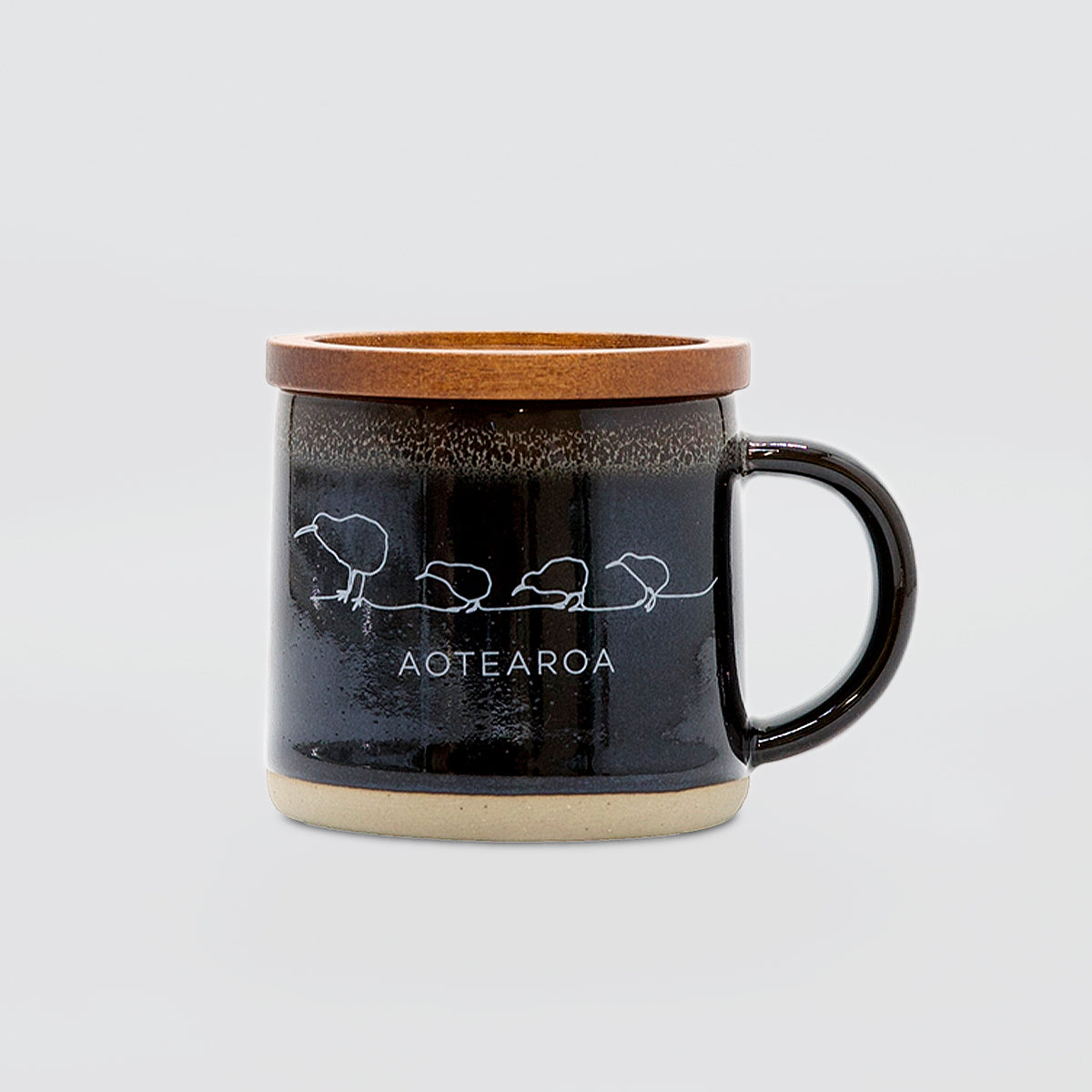 Glazed Espresso Mugs 'Kiwis'