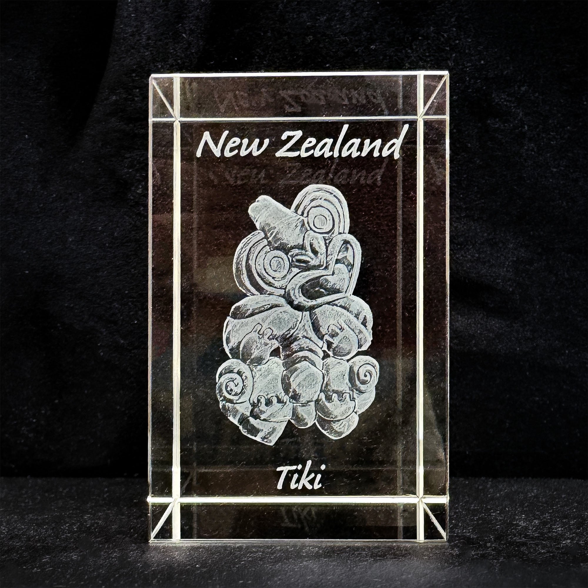 Crystal Paperweight - Tiki