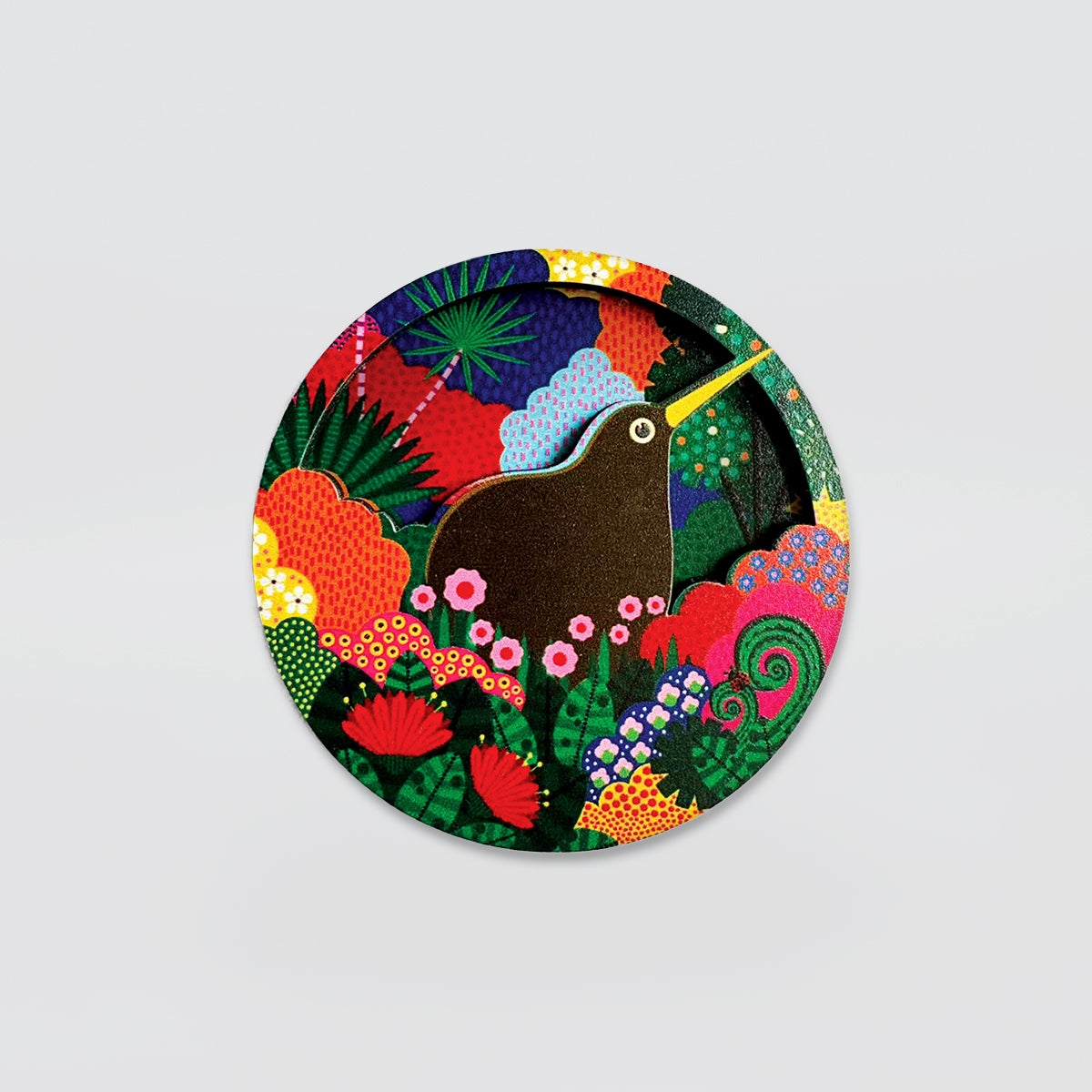 Wooden Magnet - 'NZ Native Birds'