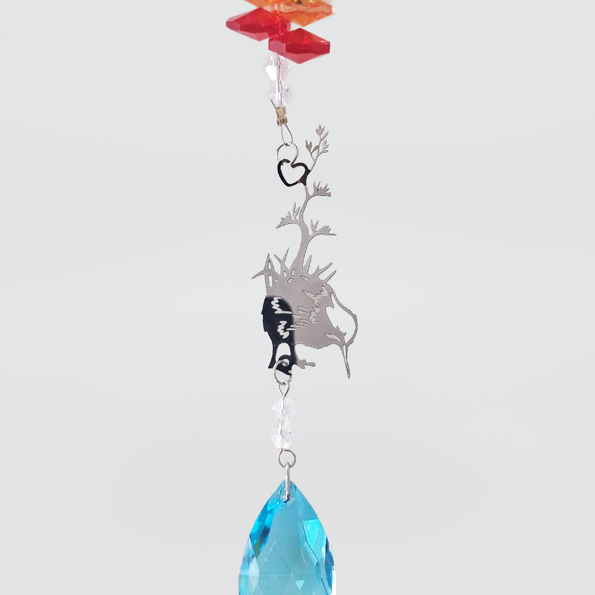 Kiwi & Crystal Suncatcher