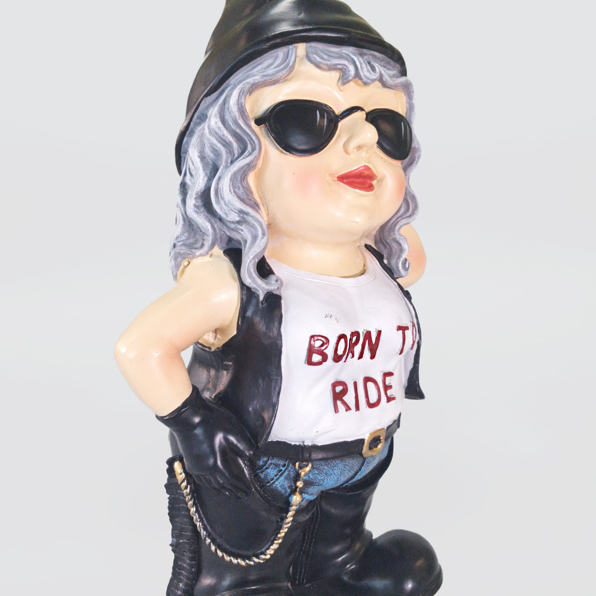 Biker Chick Gnome - 'Born To Ride'