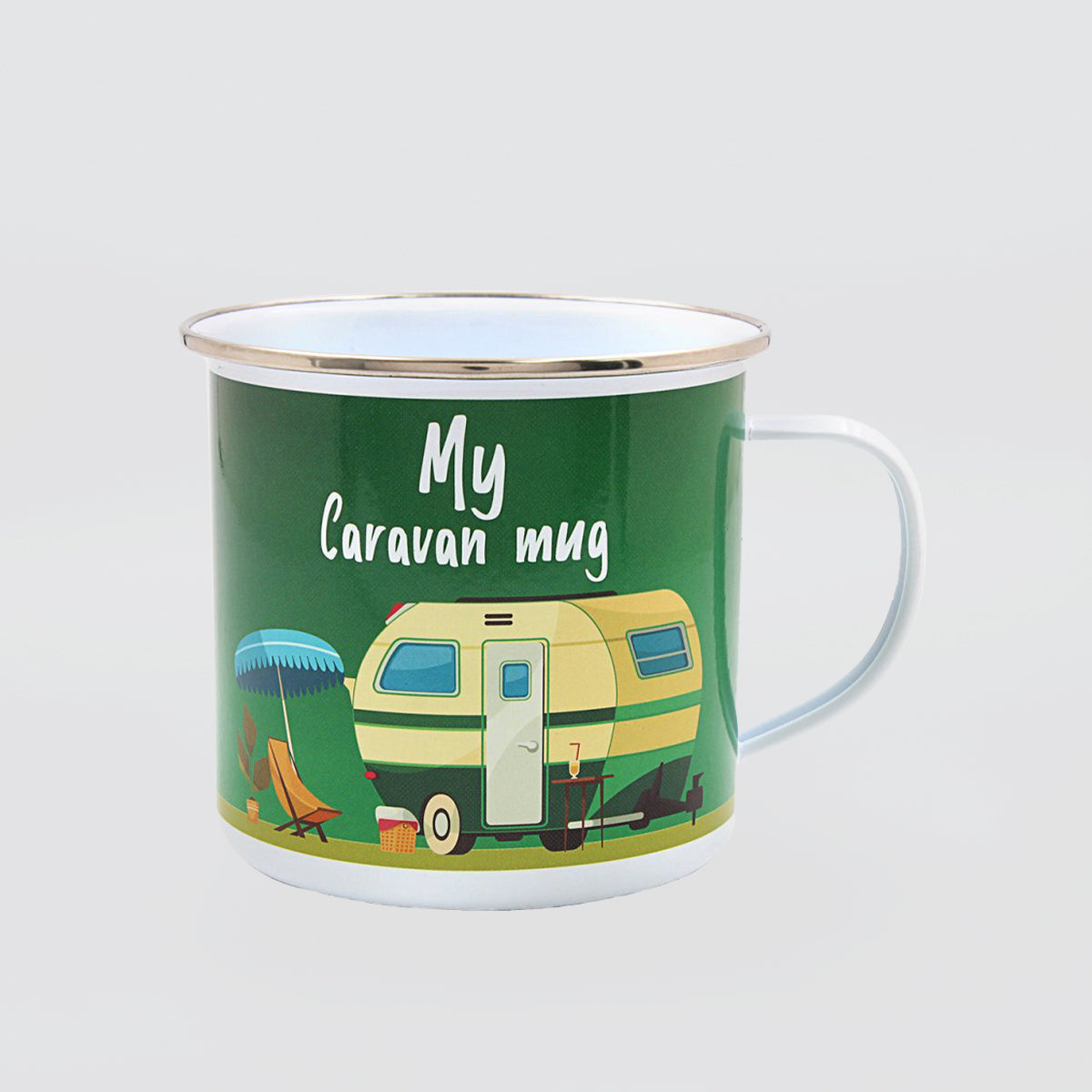 Tin Mug - 'Caravan'