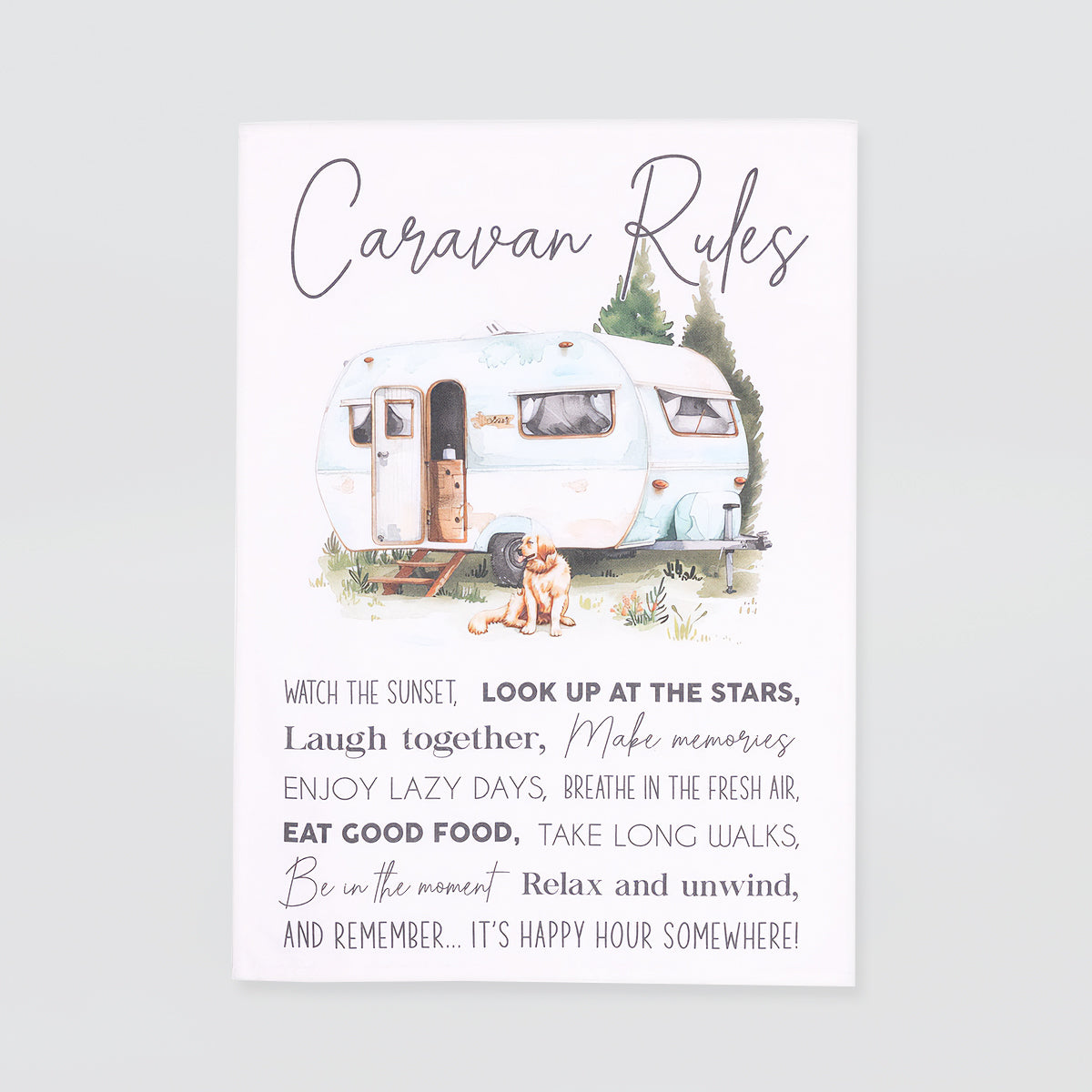 Tea Towel - 'Caravan'