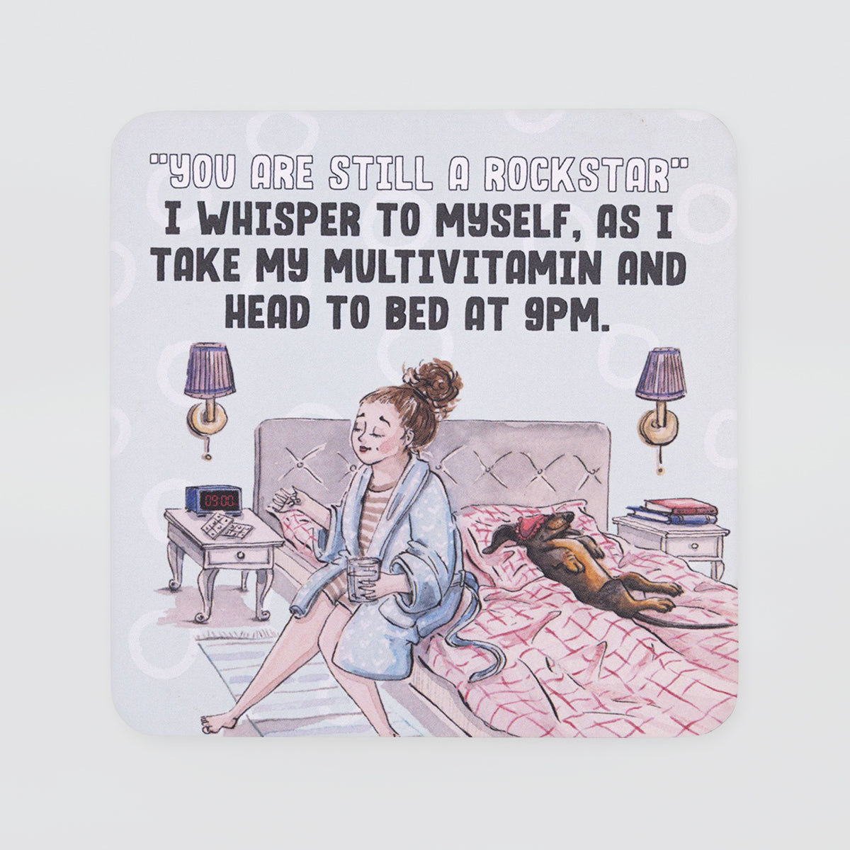 Funny Coaster - 'Rockstar'