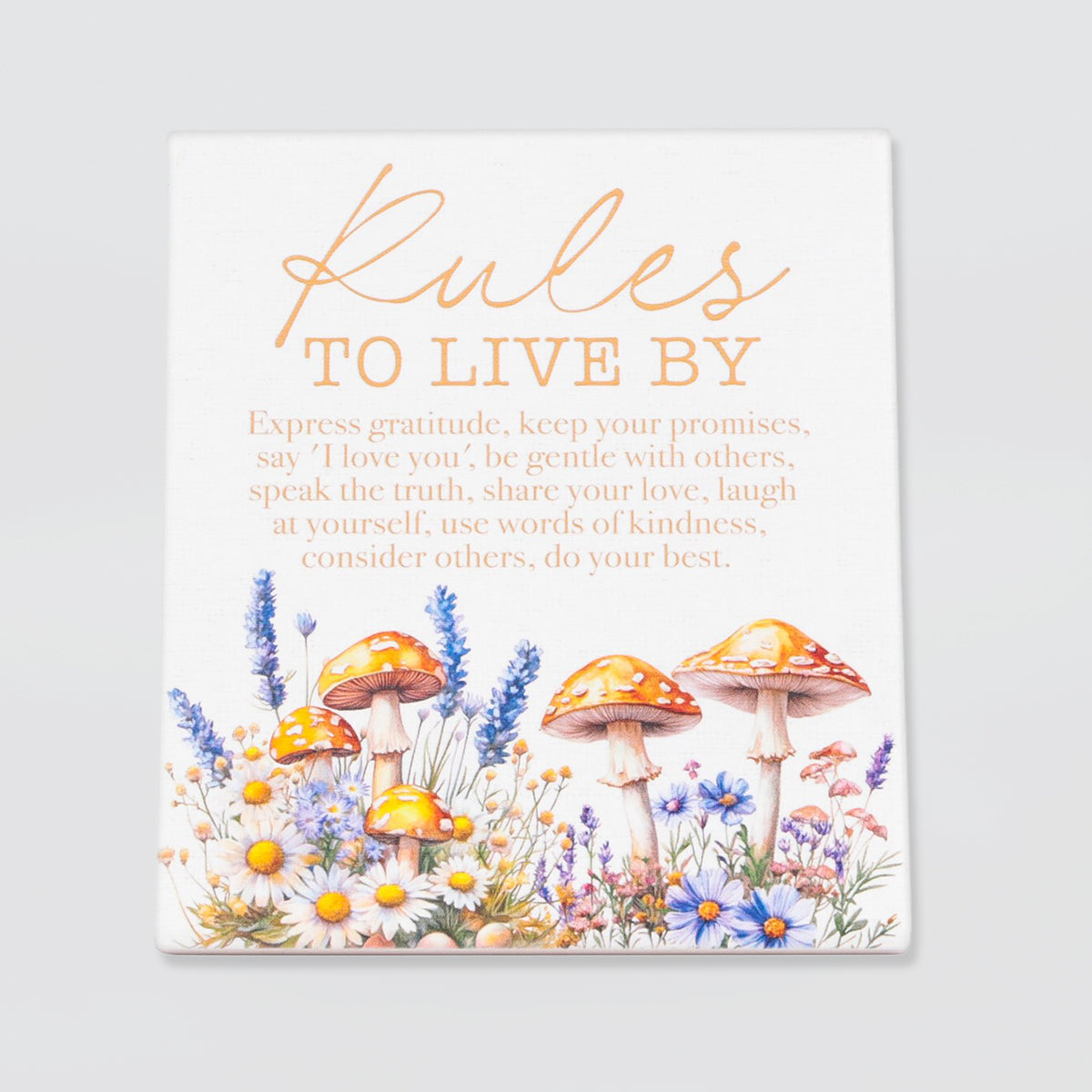 Cottage Grove - 'Rules' Plaque