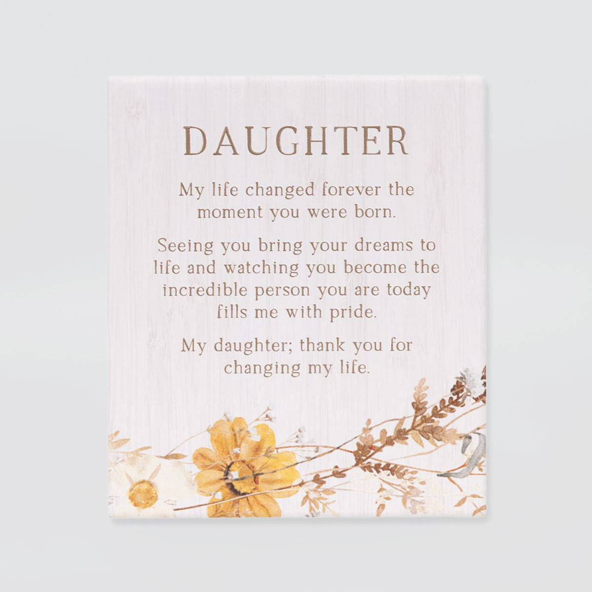 Heartfelt Plaque - 'Daughter' Plaque