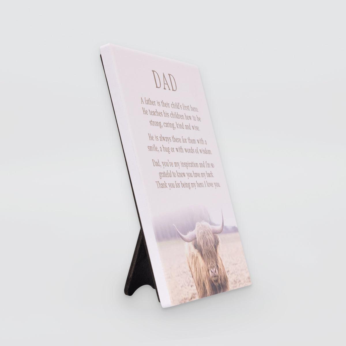 Rustic Meadow - Plaque Verse - Dad