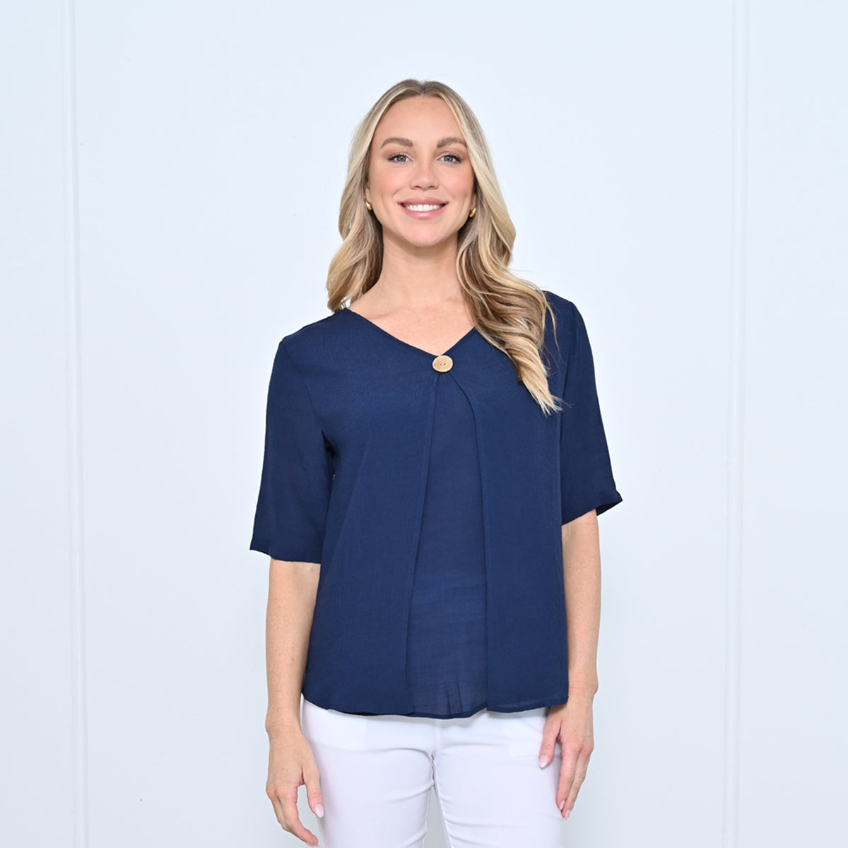 One Button Layered Top