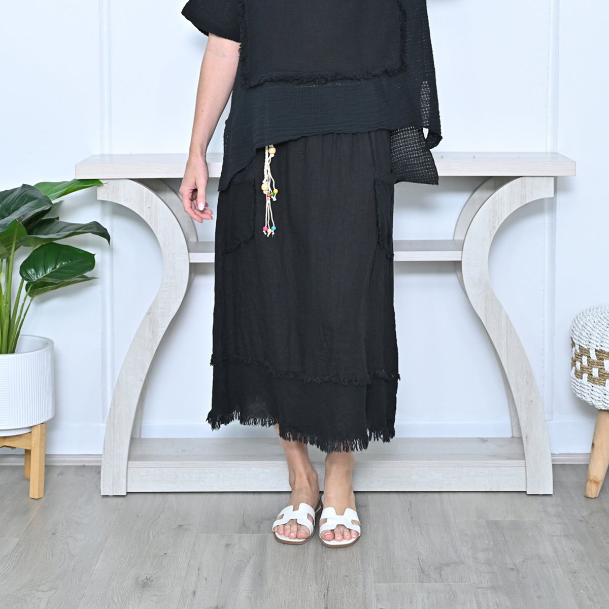 Future Cotton Linen Skirt