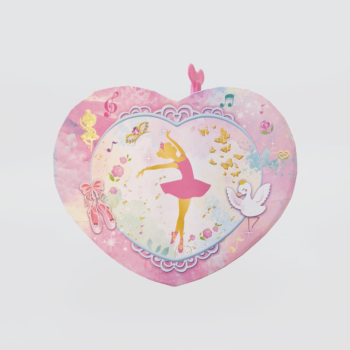 Heart Music Box - 'Pink Ballerina'