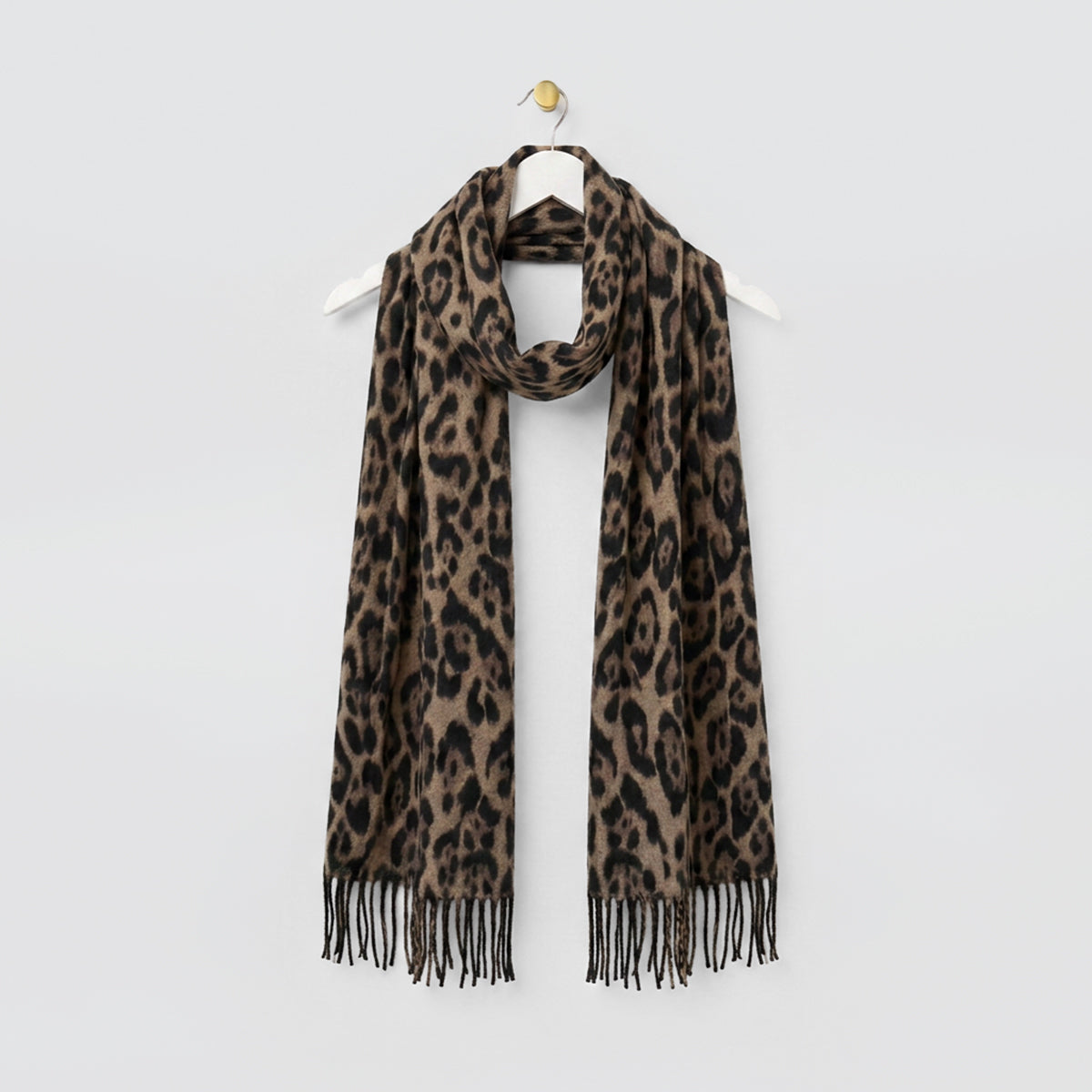 Leopard Print Winter Scarf