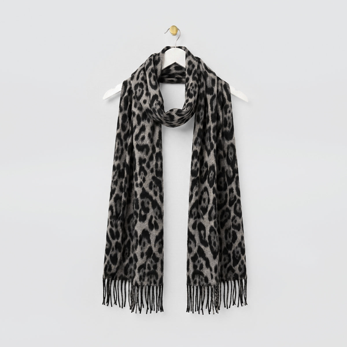 Leopard Print Winter Scarf