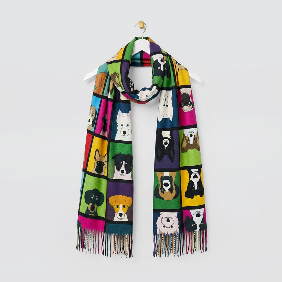 Illustrated-Style Dog Scarves
