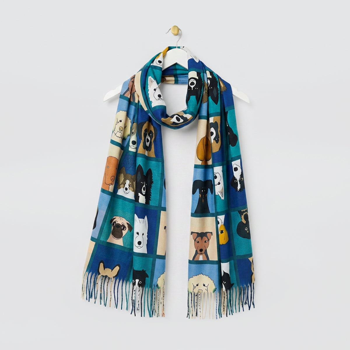 Illustrated-Style Dog Scarves