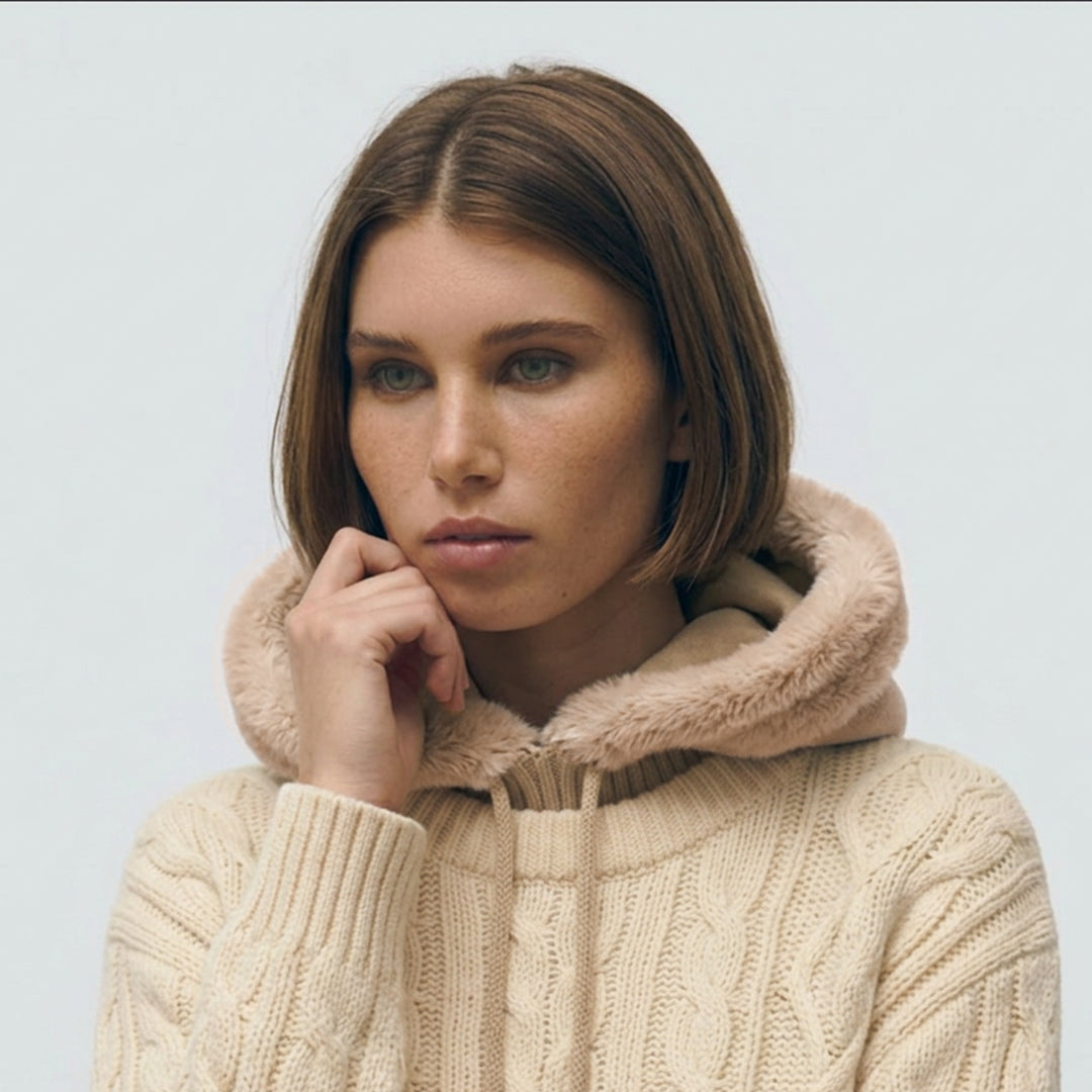Faux Fur Hooded Scarves
