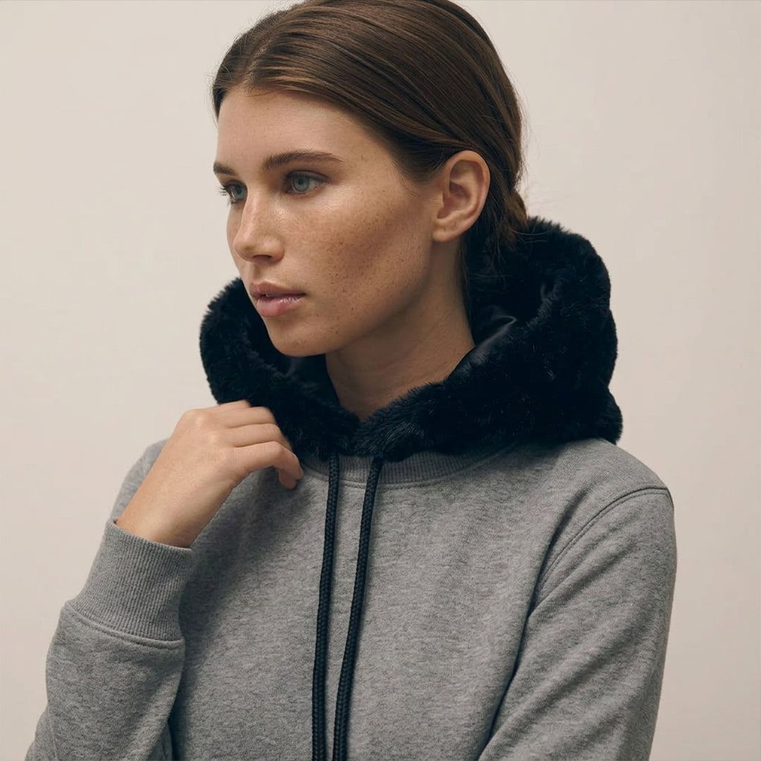 Faux Fur Hooded Scarves