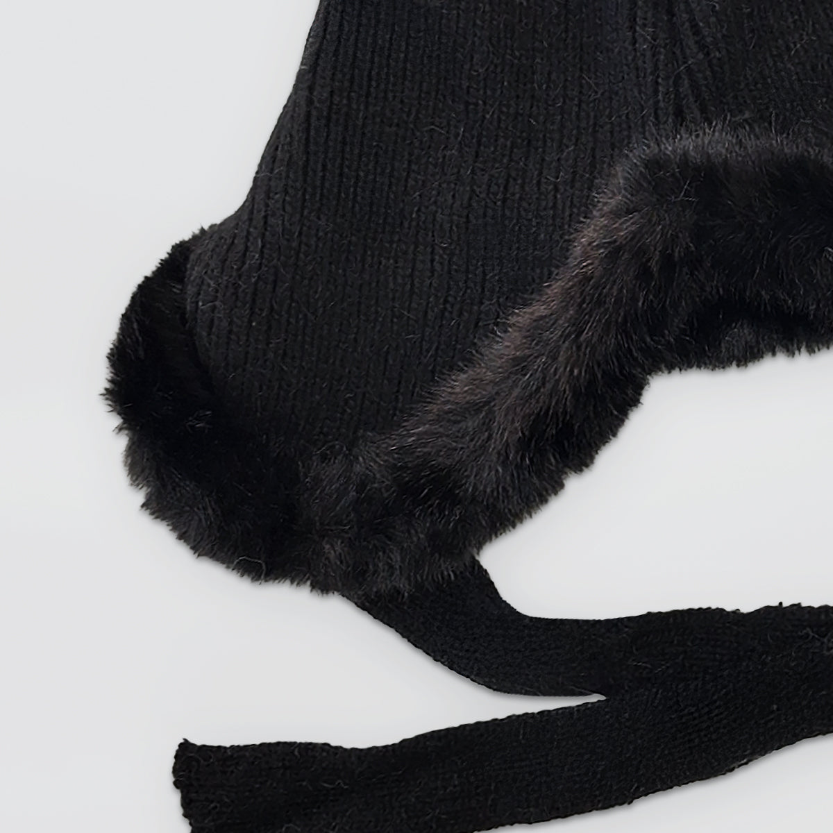 Faux Fur Trim Knitted Hats