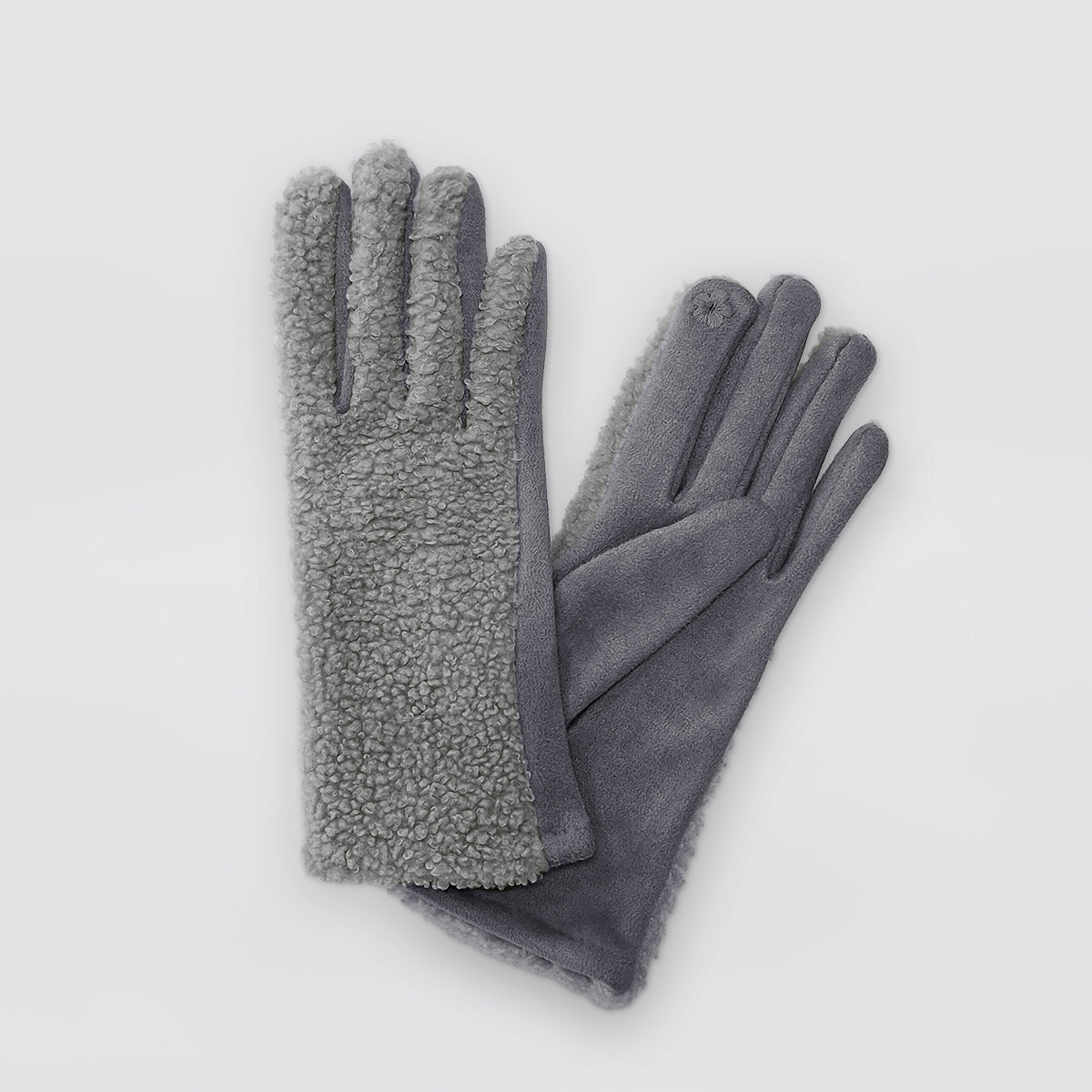 Fluffed Gloves - Suede Style