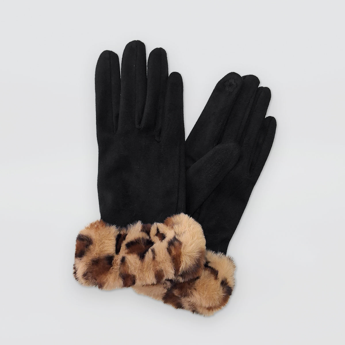 Animal Print Cuff Gloves