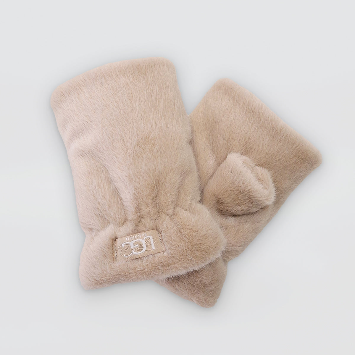 Faux Fur Fingerless Mitts