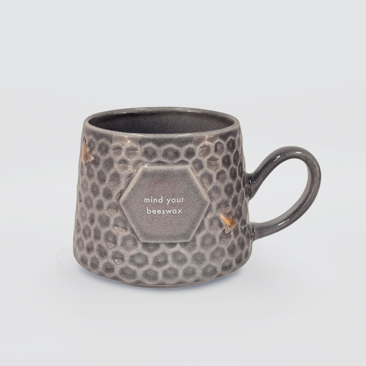 Honeycomb Mug - 'Mind Your Beeswax'
