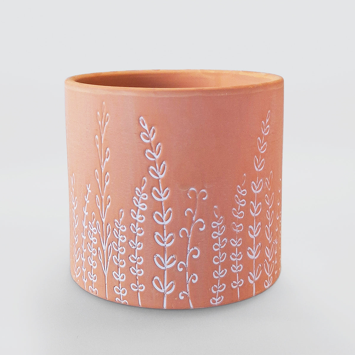 Embossed Flower Planter Pots