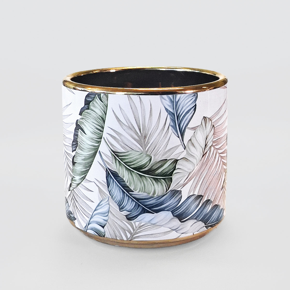 Gold Accent Planter Pot - Fern