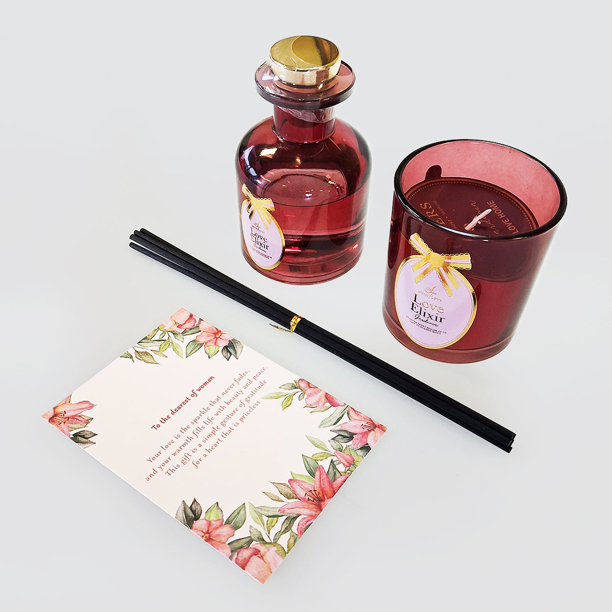 Diffuser & Candle Gift Set - Flowers