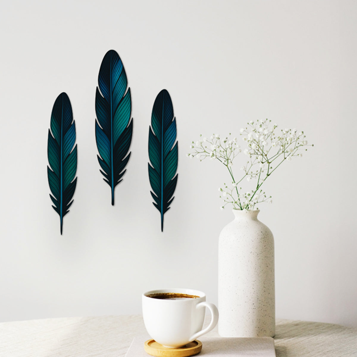 Wall Decor - 'Tui Feather Set'