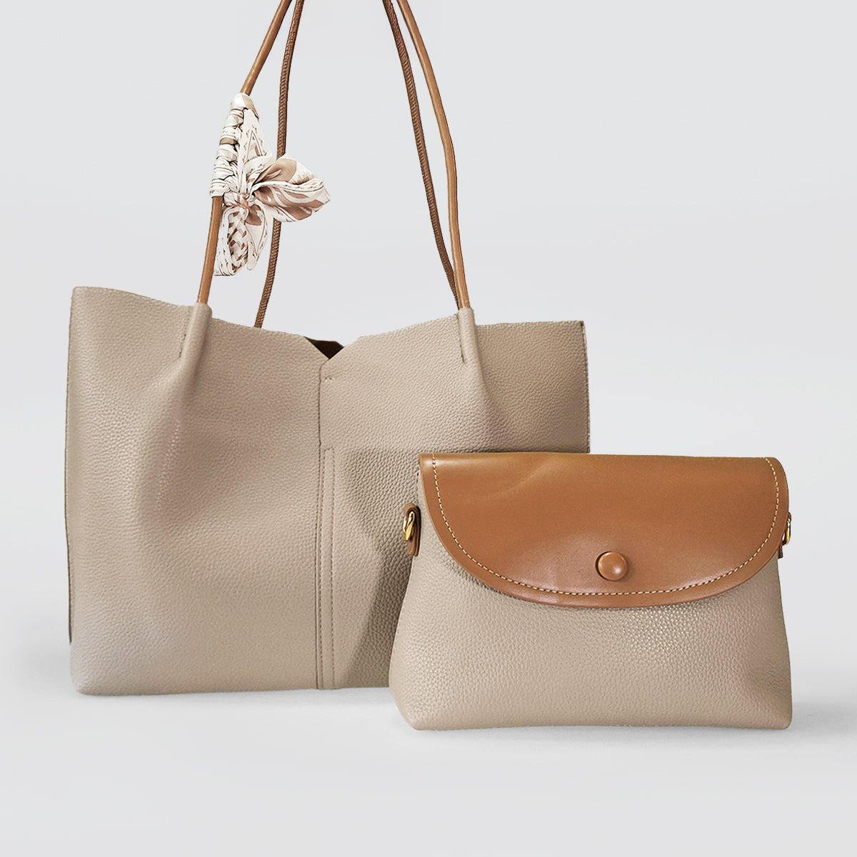 Scarf Tote Bags & Matching Purse Set