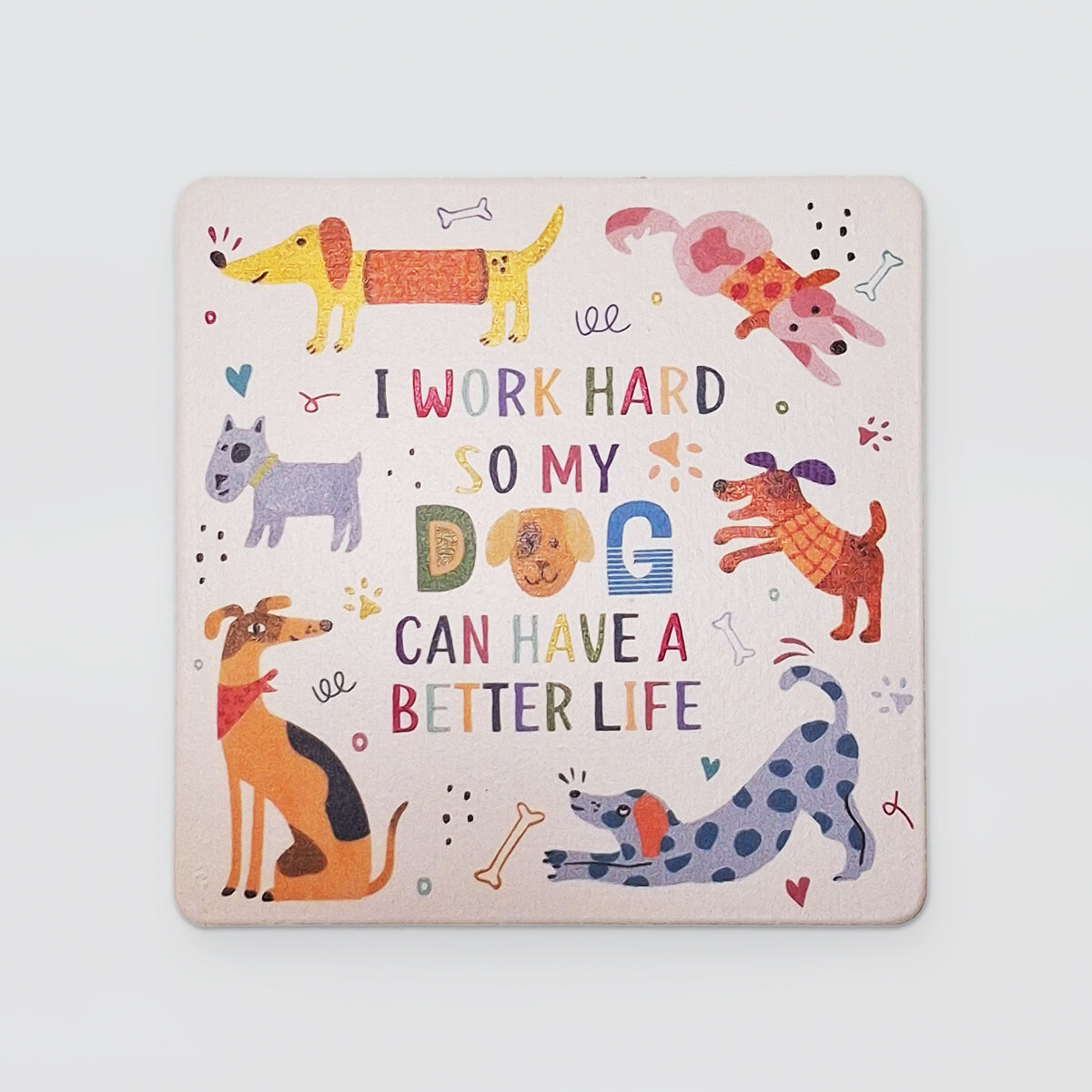 Wooden Coaster Set/4 - Dogs