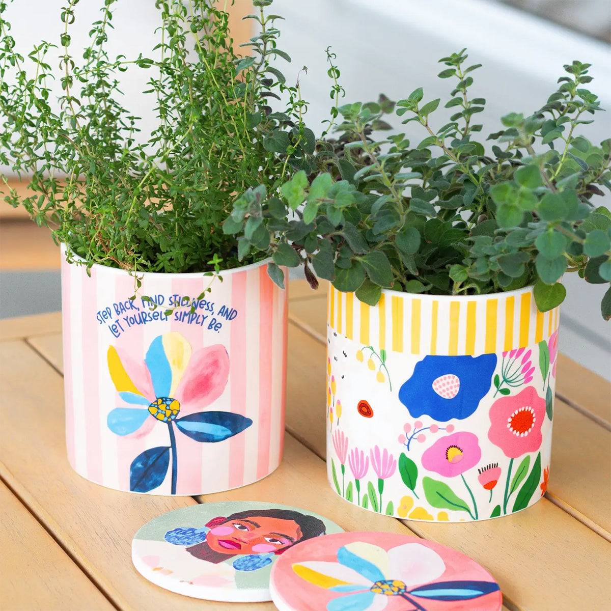 Billie - Ceramic Planter Vase - Girl
