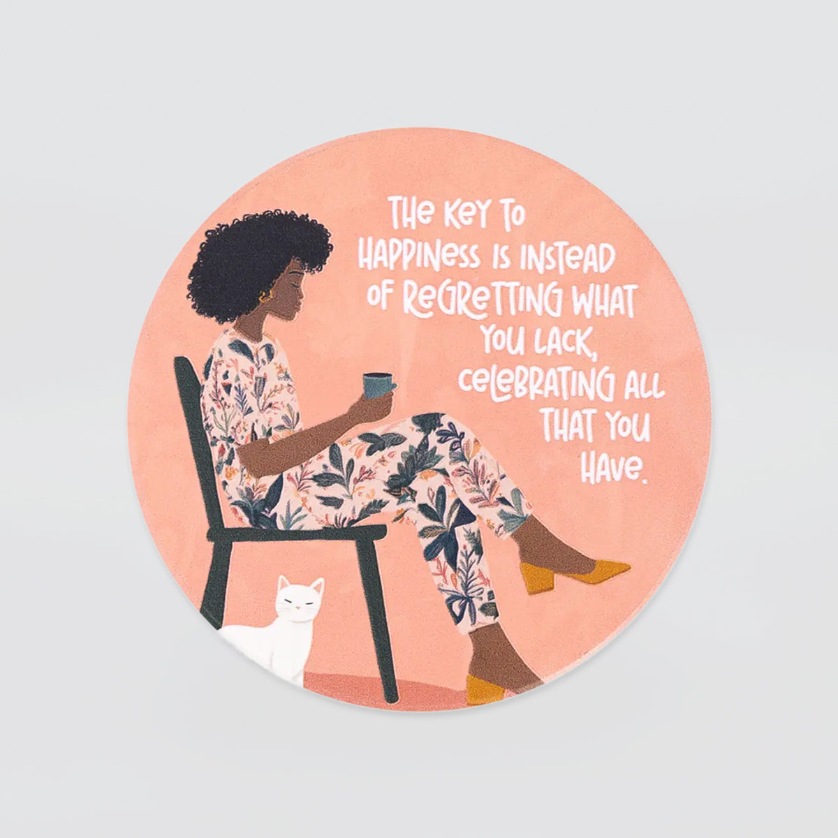 Billie - Ceramic Coaster - Happiness