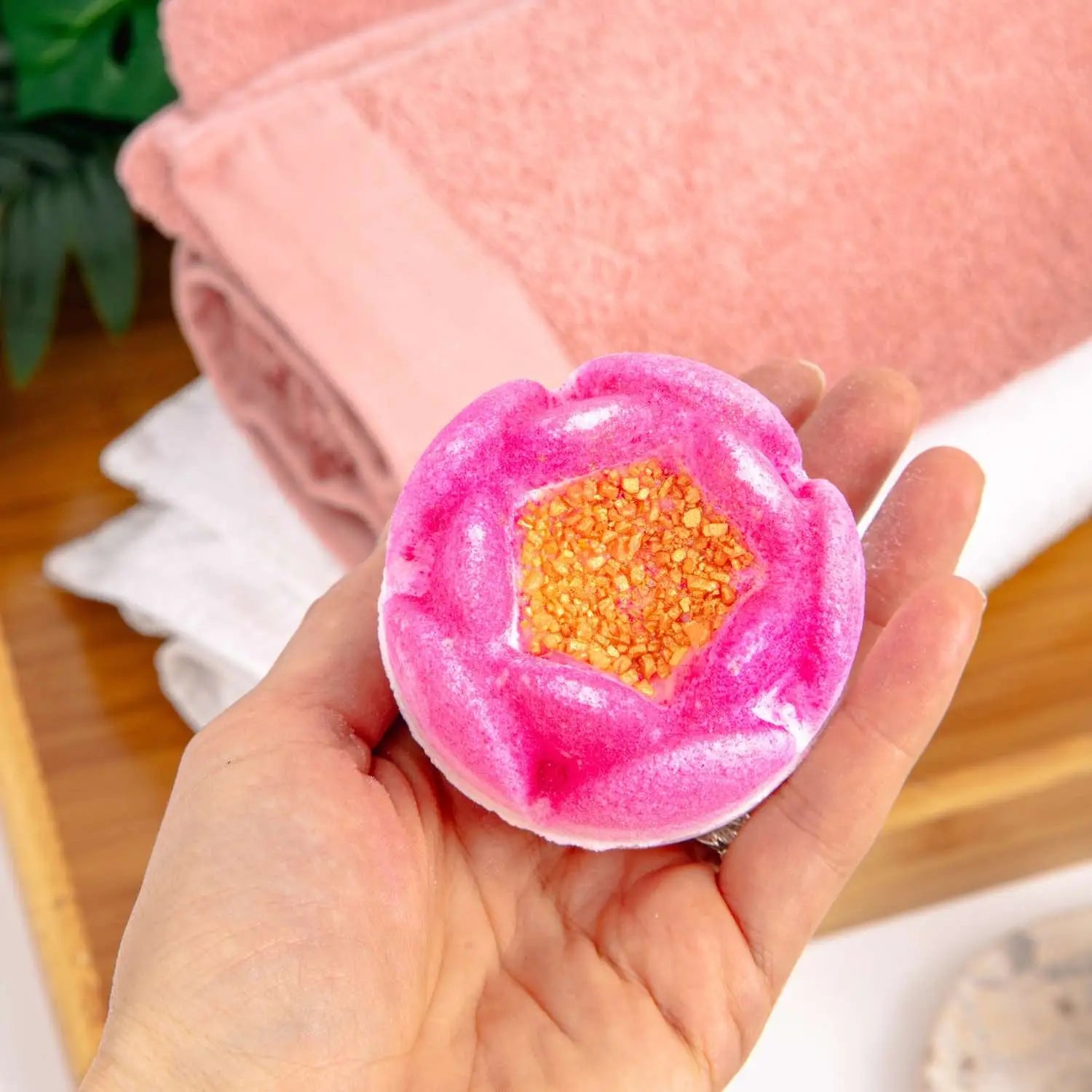 Bath Bomb - Peony Blush Raw Bath