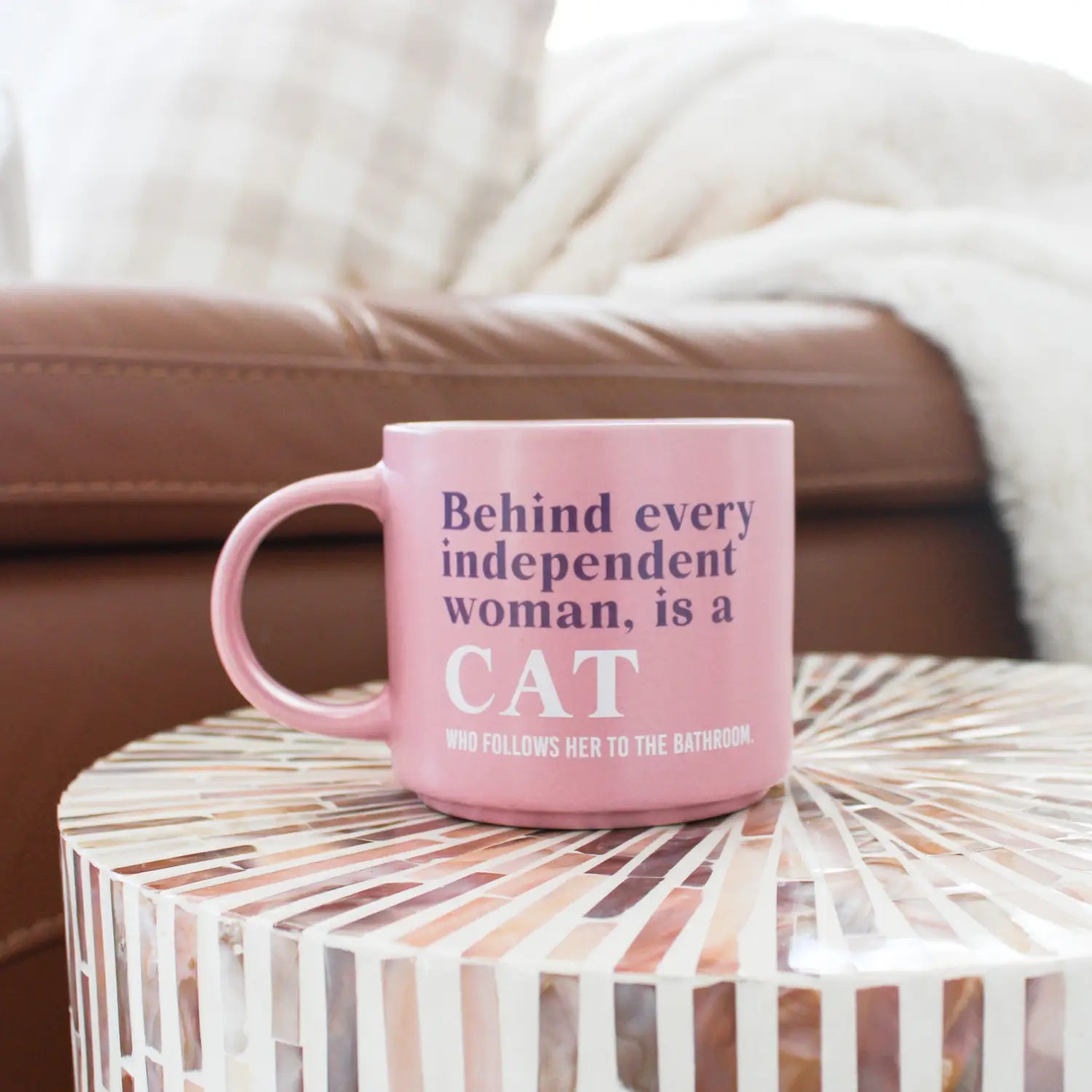 Cheeky Mug - Independent Woman & Her Cat