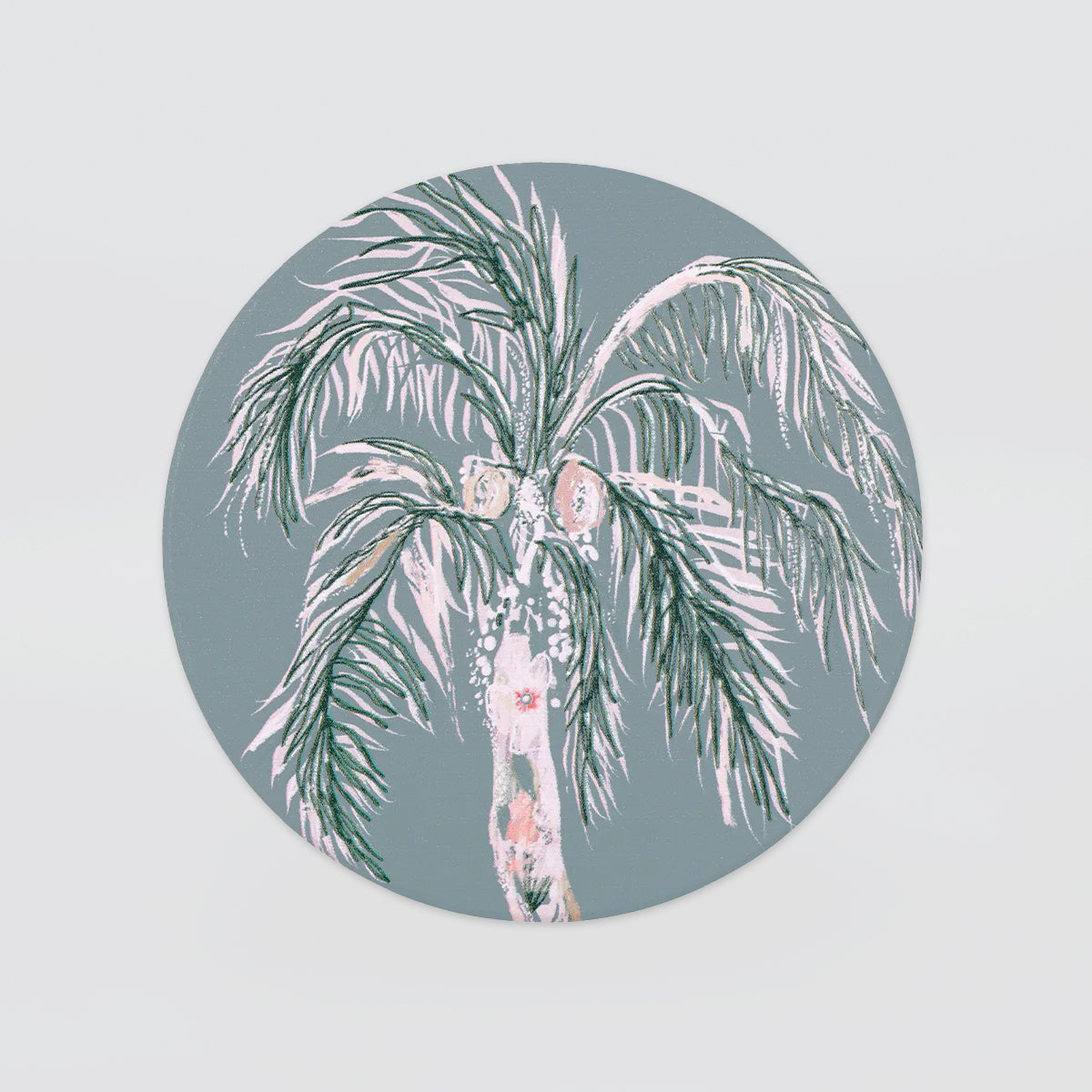 Love, Vera - Ceramic Coaster - Palm Tree