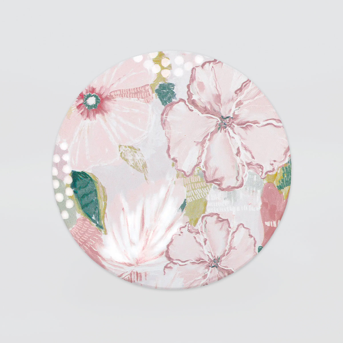 Love, Vera - Ceramic Coaster - Floral Clay