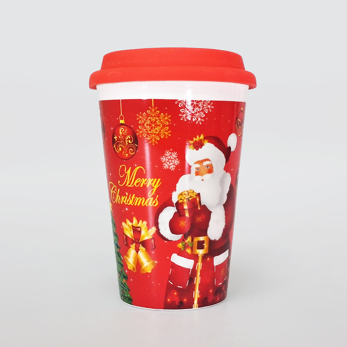 Christmas Travel Mug - Santa With Gift