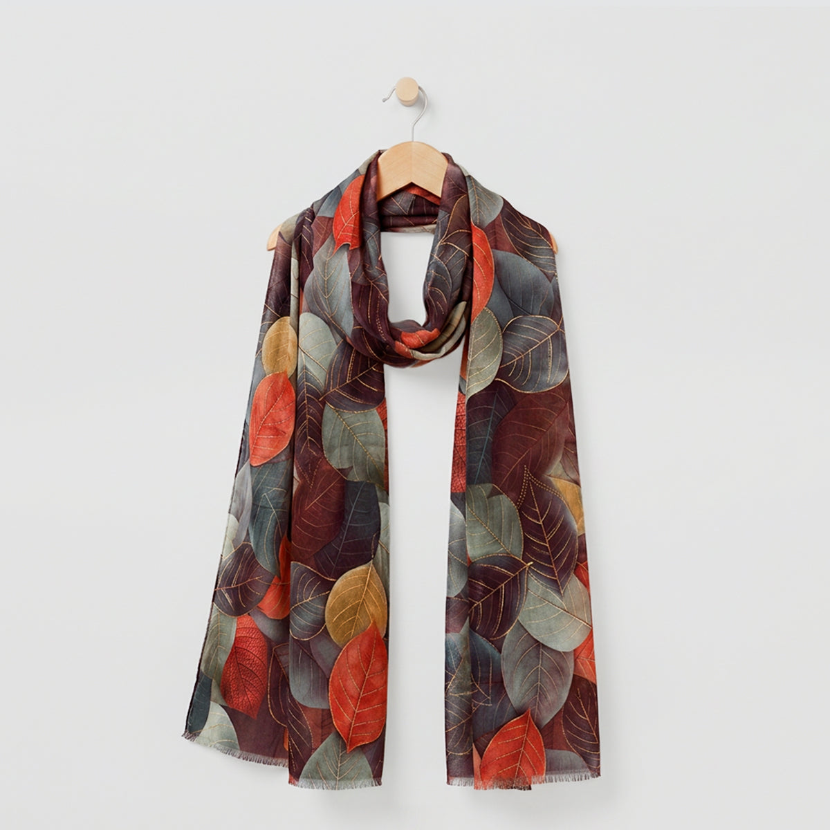 Winter Scarves - Coloured Leaves