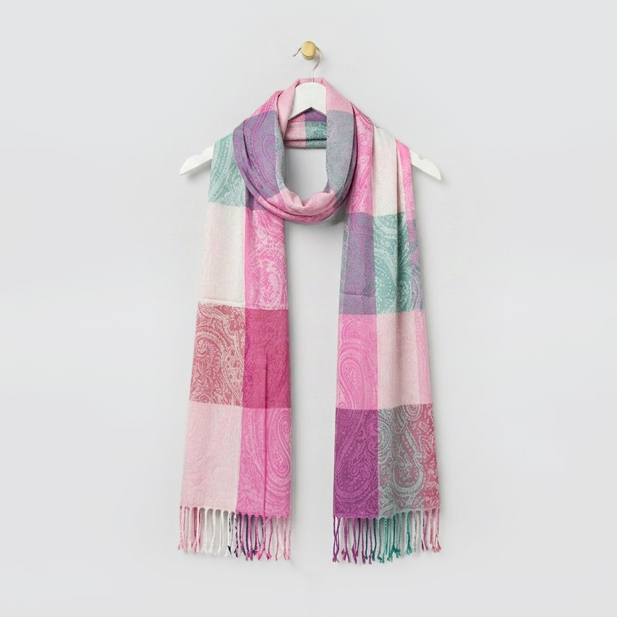 Checkered Paisley Scarves
