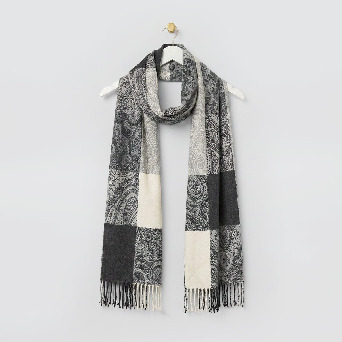 Checkered Paisley Scarves