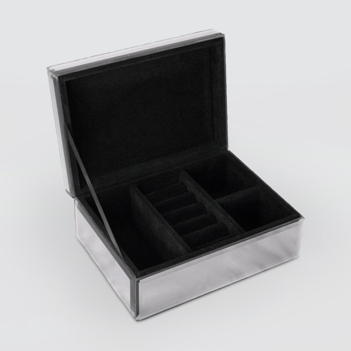 Peony Flower Glass Jewellery Box